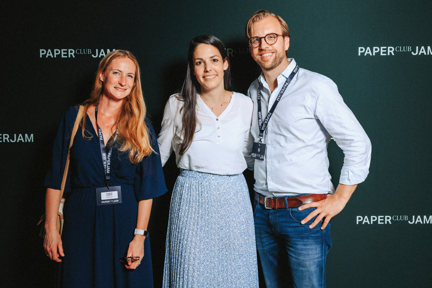 Elisabeth Conrad, Delphine Debailleul, Hendrik Van Griethuysen (Cargolux Airlines). (Photo : Julian Pierrot / Paperjam)
