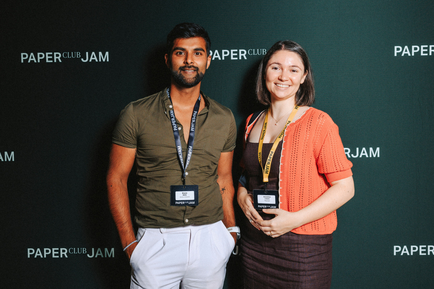Wasim Baig (Ministry of Education) et Amandine Linero (Paperjam). (Photo : Julian Pierrot / Paperjam)