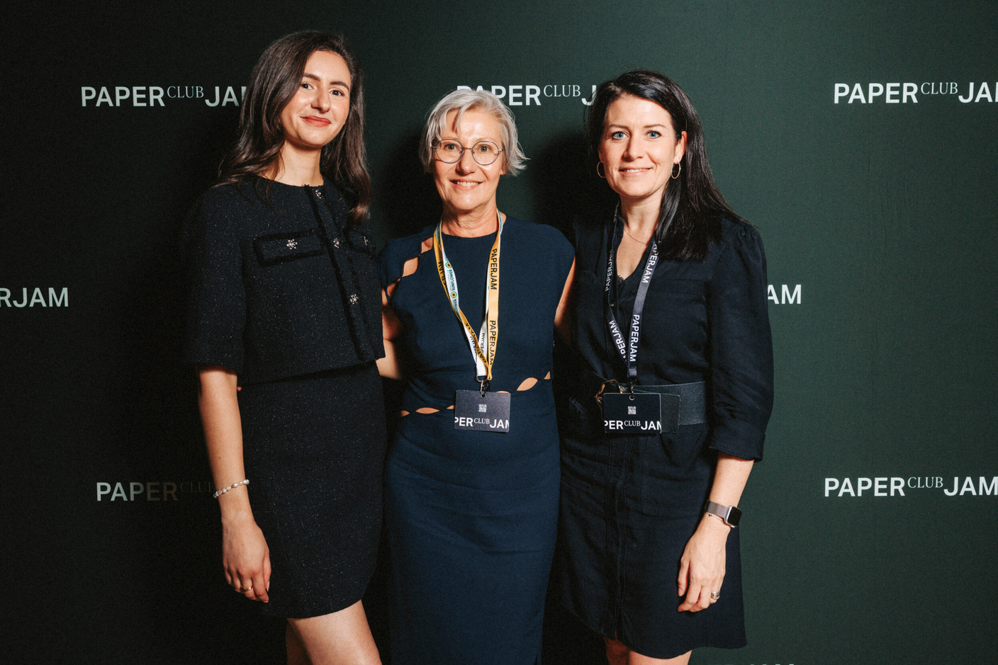 Yasmine Zarrab (Cap4Group), Nathalie Bourdeau (Paperjam) and Lise Roda (Pictet). (Photo : Julian Pierrot / Paperjam)