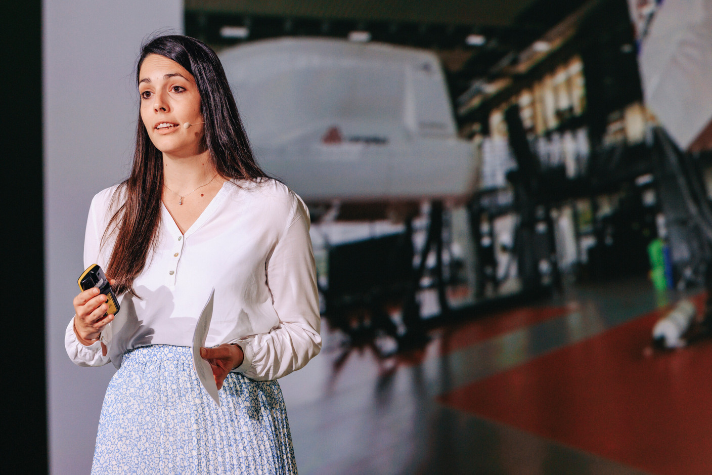 Delphine Debailleul (Cargolux Airlines). (Photo : Julian Pierrot / Paperjam)