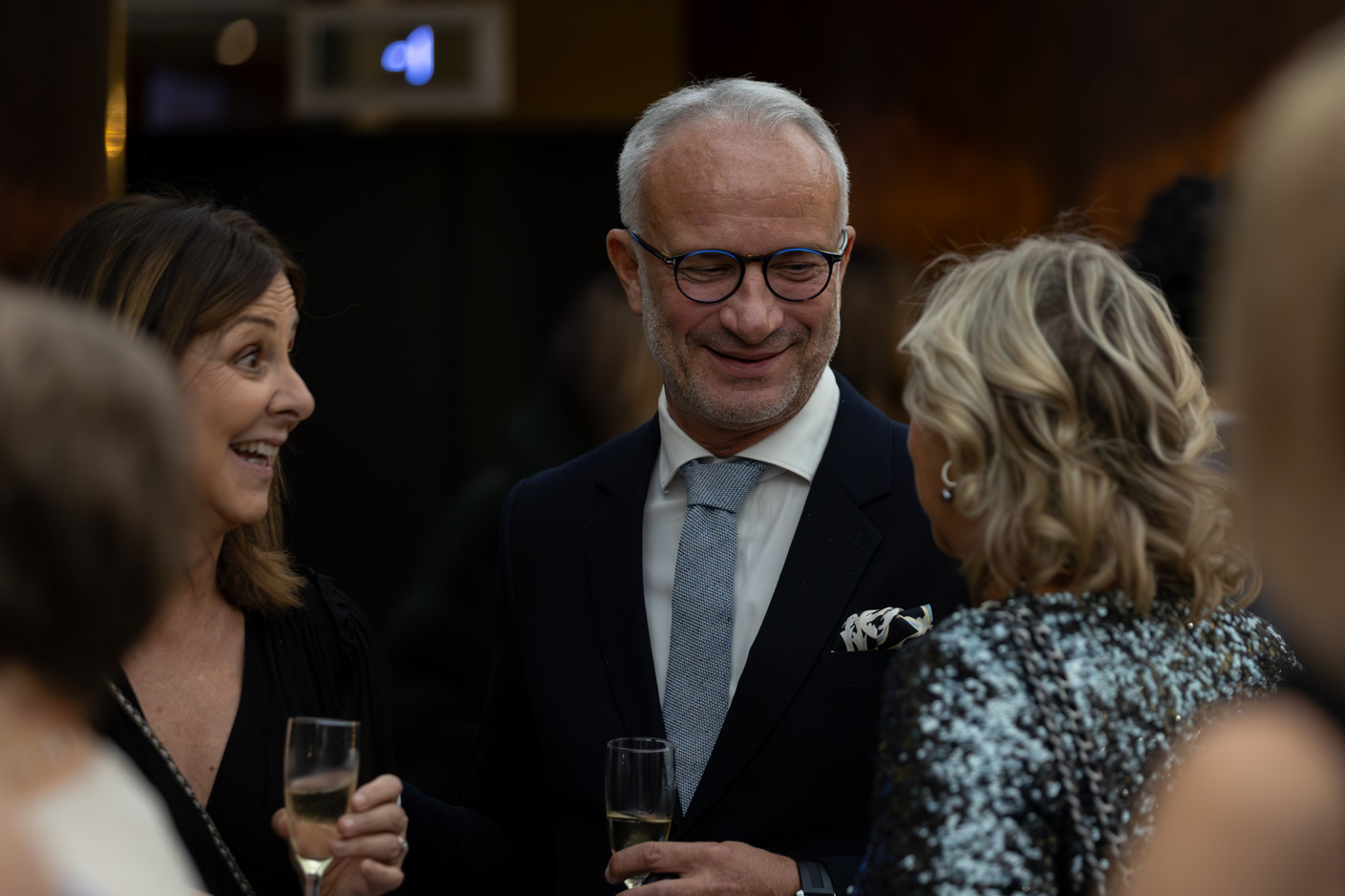 Patrick Lesage (centre). Photo: Rotary Club Luxembourg-Hearts