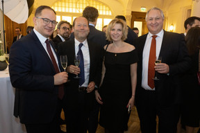 Victor Louvet (Linklaters), Herrmann Beythan (Linklaters), Evgenia Paliy (ULBC). Photo: Guy Wolff/Maison Moderne