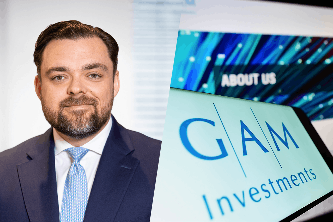 Asset manager GAM Holding is in advanced talks with Carne Group to exit its fund management services in Luxembourg and Switzerland. Pictured on left is GAM’s CEO Peter Sanderson.  Photos: provided by GAM, Shutterstock. Montage: Maison Moderne