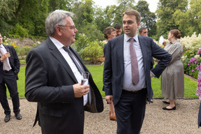 Patrick Casters (UBP) et Benoît Theunissen (rédacteur en chef Paperjam).  (Photo: Guy Wolff / Maison Moderne)