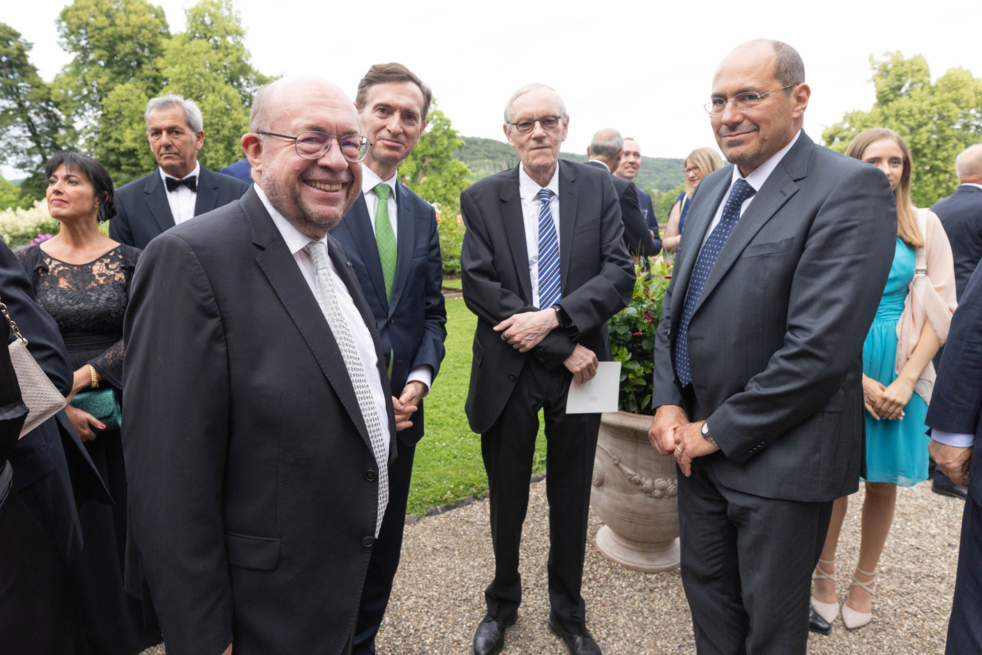 Le représentants du Tribunal européen François Biltgen, Stéphane Gervasony, Heikki Konninen, Vittorio Di Bucce. (Photo: Guy Wolff / Maison Moderne)