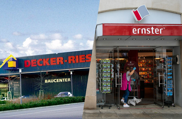 Les librairies Ernster et le Baucenter Decker-Ries ont été précurseurs en matière de digitalisation. (Montage photo: Baucenter Decker-Ries/Maison Moderne)