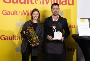 Charline Wengler and Eric Parachini, who won the host of the year award (Photo: Guy Wolff/Maison Moderne)