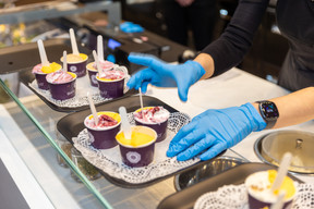 Bargello’s four new flavours are: aperol spritz, vegan blueberry cheesecake, vegan coffee and cashew, and pear and walnut. Photo: Romain Gamba/Maison Moderne