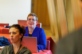 Natacha Serafin-Laidebeur (Laidebeur & Partners) at the Gen AI Bootcamp session tailored to legal professionals, held at Spuerkeess, 7 May 2025. Photo: Florian Talon/Studion Photography