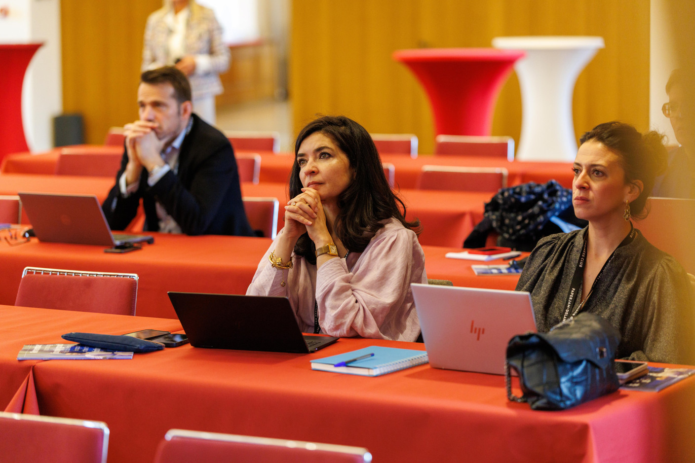 Emmanuelle Brunel (Fondamental) and Sophie Di Lorenzo (Financière LX / Fondamental Group) at the Gen AI Bootcamp session tailored to legal professionals, held at Spuerkeess, 7 May 2025. Photo: Florian Talon/Studion Photography