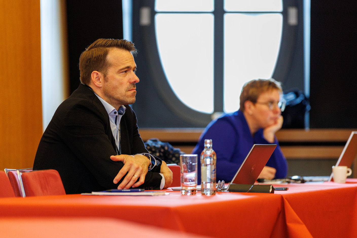 Henning Theobald (Geprolux) at the Gen AI Bootcamp session tailored to legal professionals, held at Spuerkeess, 7 May 2025. Photo: Florian Talon/Studion Photography