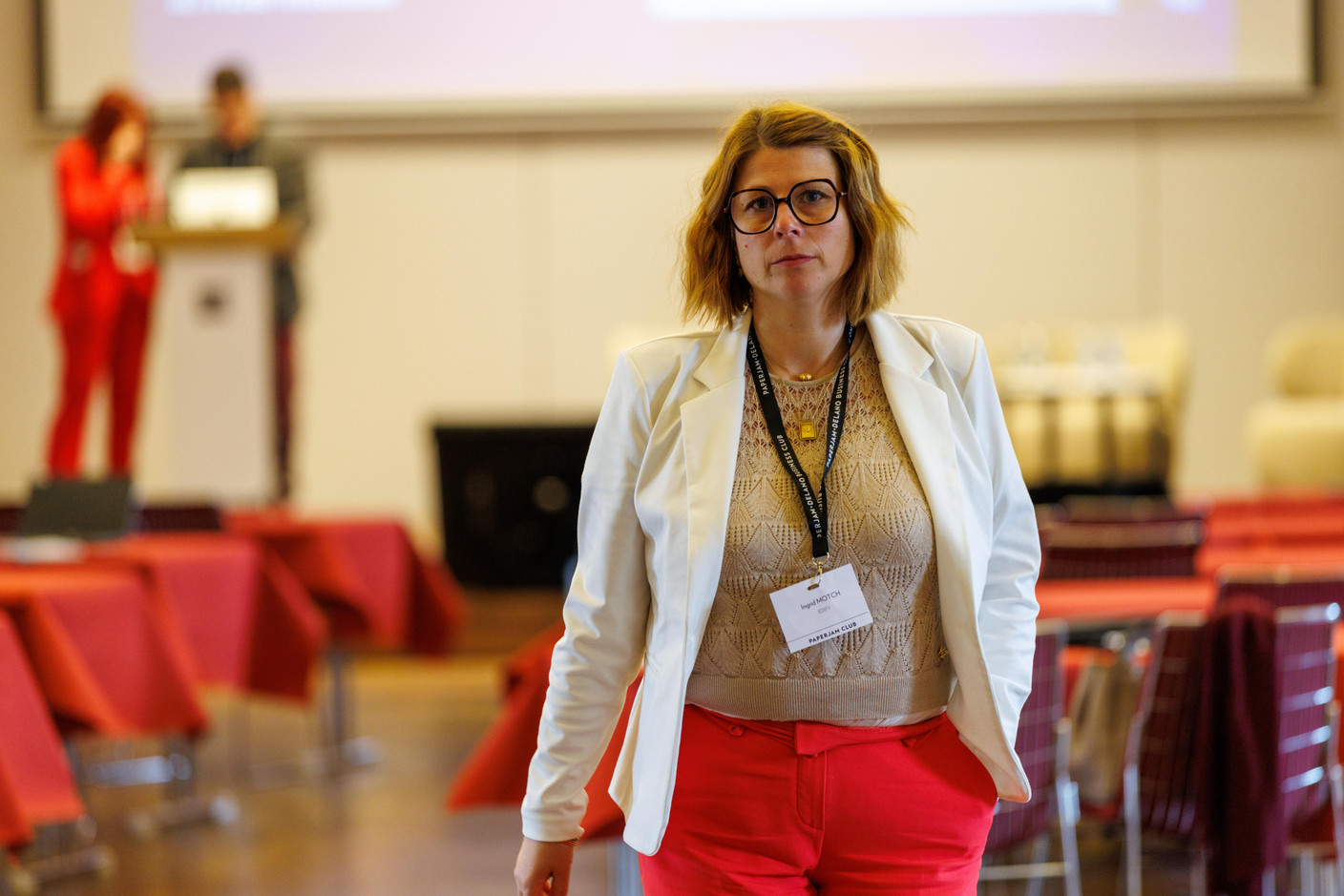 Ingrid Motch (Edify) at the Gen AI Bootcamp session tailored to legal professionals, held at Spuerkeess, 7 May 2025. Photo: Florian Talon/Studion Photography