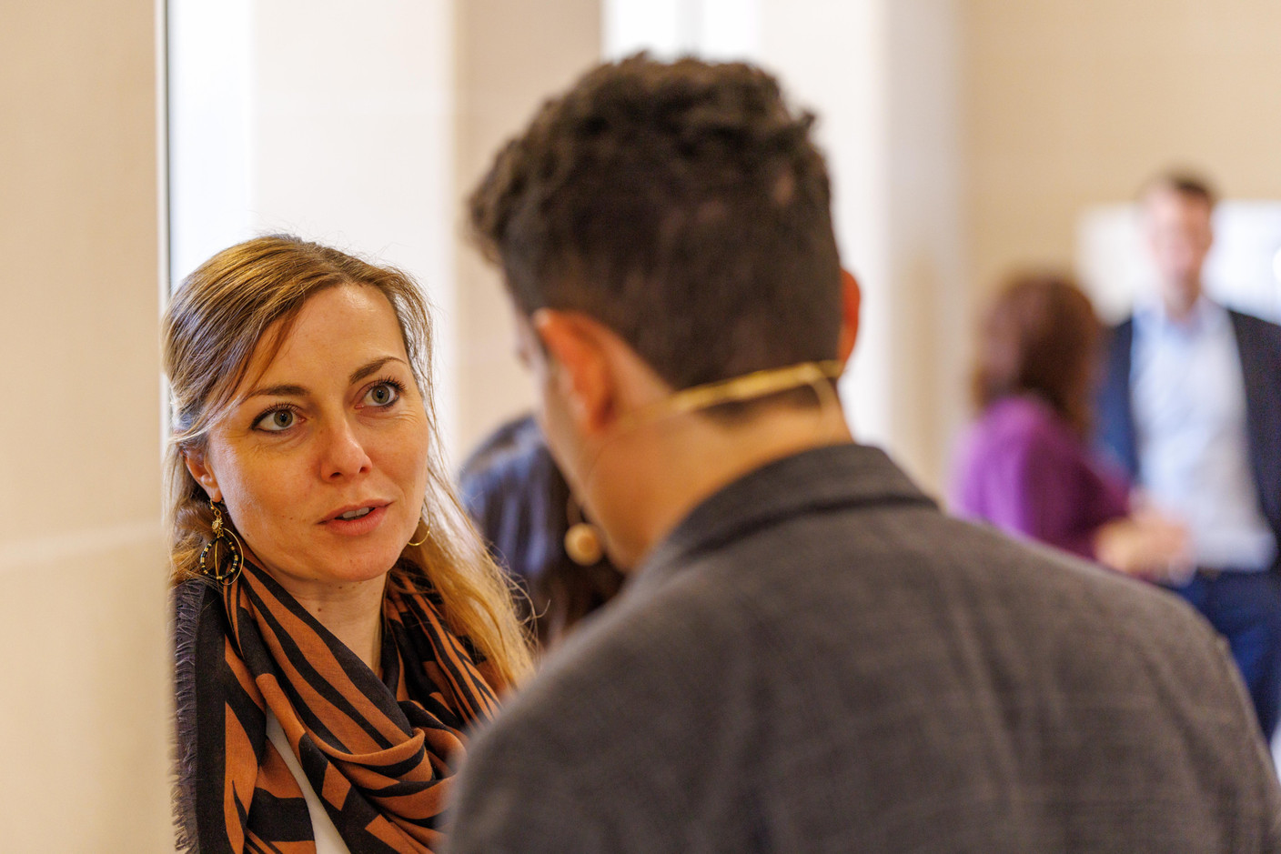 Lauriane Marlier (RH Lab) at the Gen AI Bootcamp session tailored to legal professionals, held at Spuerkeess, 7 May 2025. Photo: Florian Talon/Studion Photography