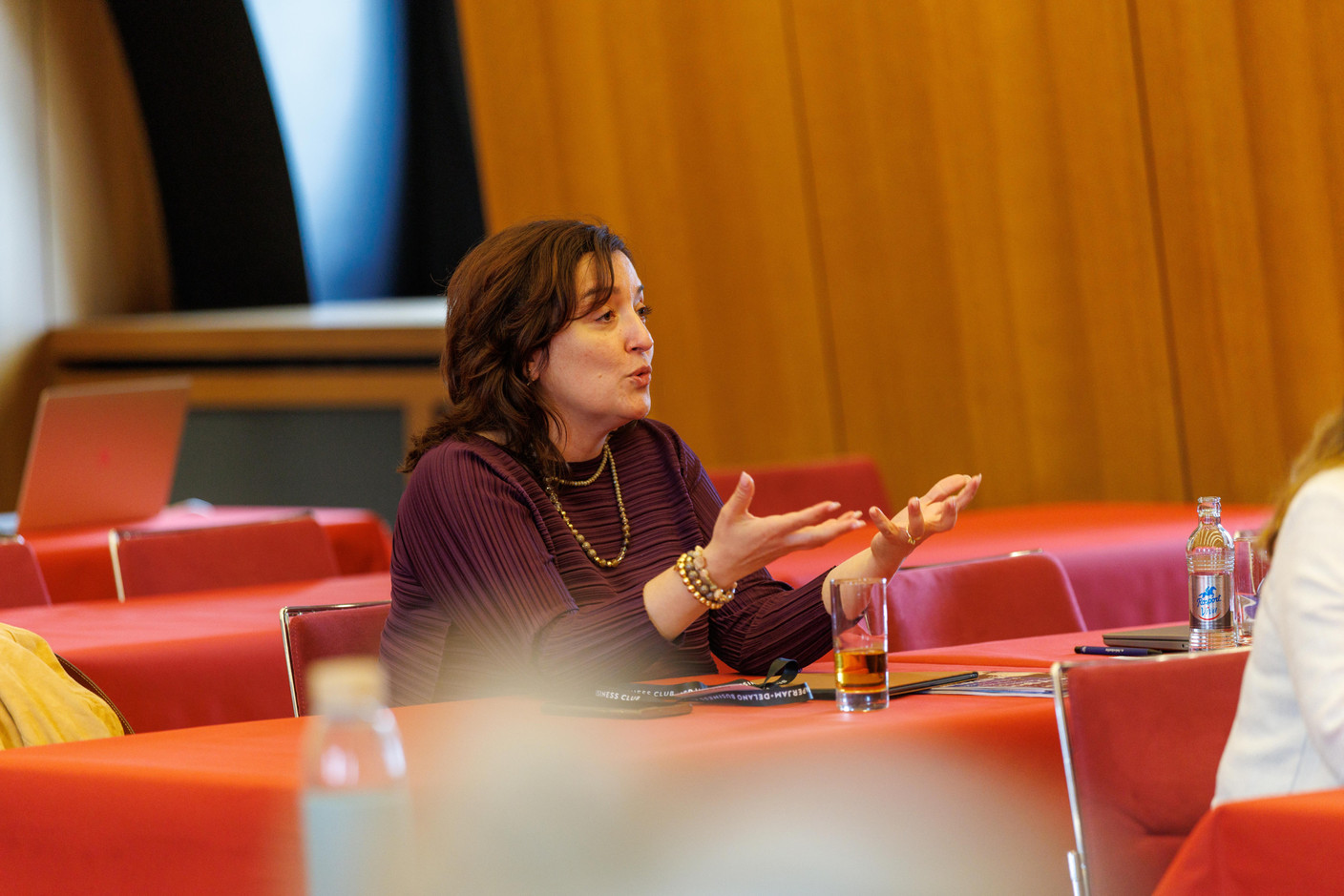 Marilène Marques (Spuerkeess) at the Gen AI Bootcamp session tailored to legal professionals, held at Spuerkeess, 7 May 2025. Photo: Florian Talon/Studion Photography