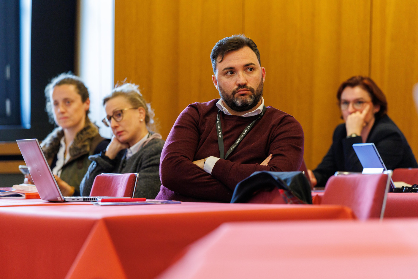 Marco Scappaticci (Value Partners) at the Gen AI Bootcamp session tailored to legal professionals, held at Spuerkeess, 7 May 2025. Photo: Florian Talon/Studion Photography
