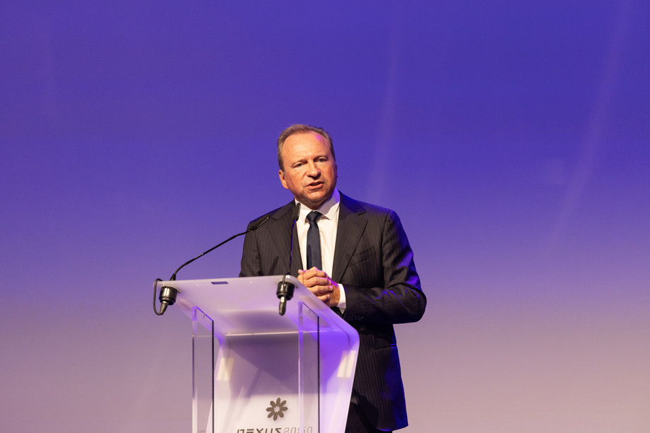 “As a ministry, we will continue to work with decision makers of the financial sector and other stakeholders to develop actionable solutions and elevate Luxembourg into a center of excellence in gender finance,” finance minister Gilles Roth (CSV) said in a press release, 4 July 2024. Pictured is Roth speaking at a June 2024 conference. Archive photo: Romain Gamba