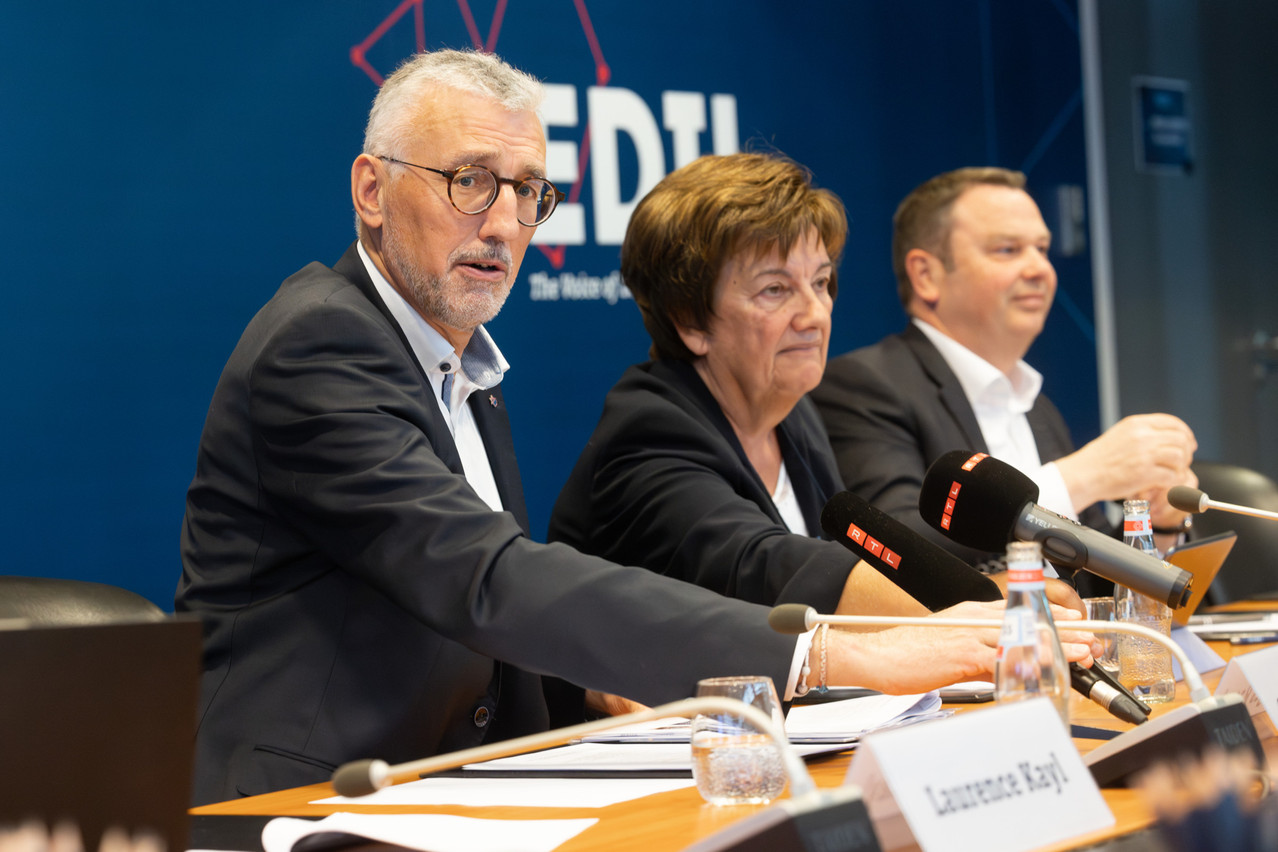 From left to right: Georges Rassel, Michèle Detaille and René Winkin. Photo: Guy Wolff/Maison Moderne
