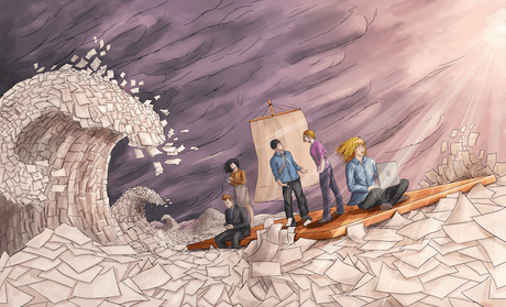 La communication est un élément-clé pour prévenir une situation de crise. (Illustration: Hadi Saadaldeen / Maison Moderne)