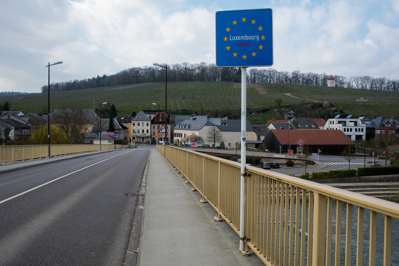 The Luxembourg-Germany border crossing in Schengen Library photo: Matic Zorman