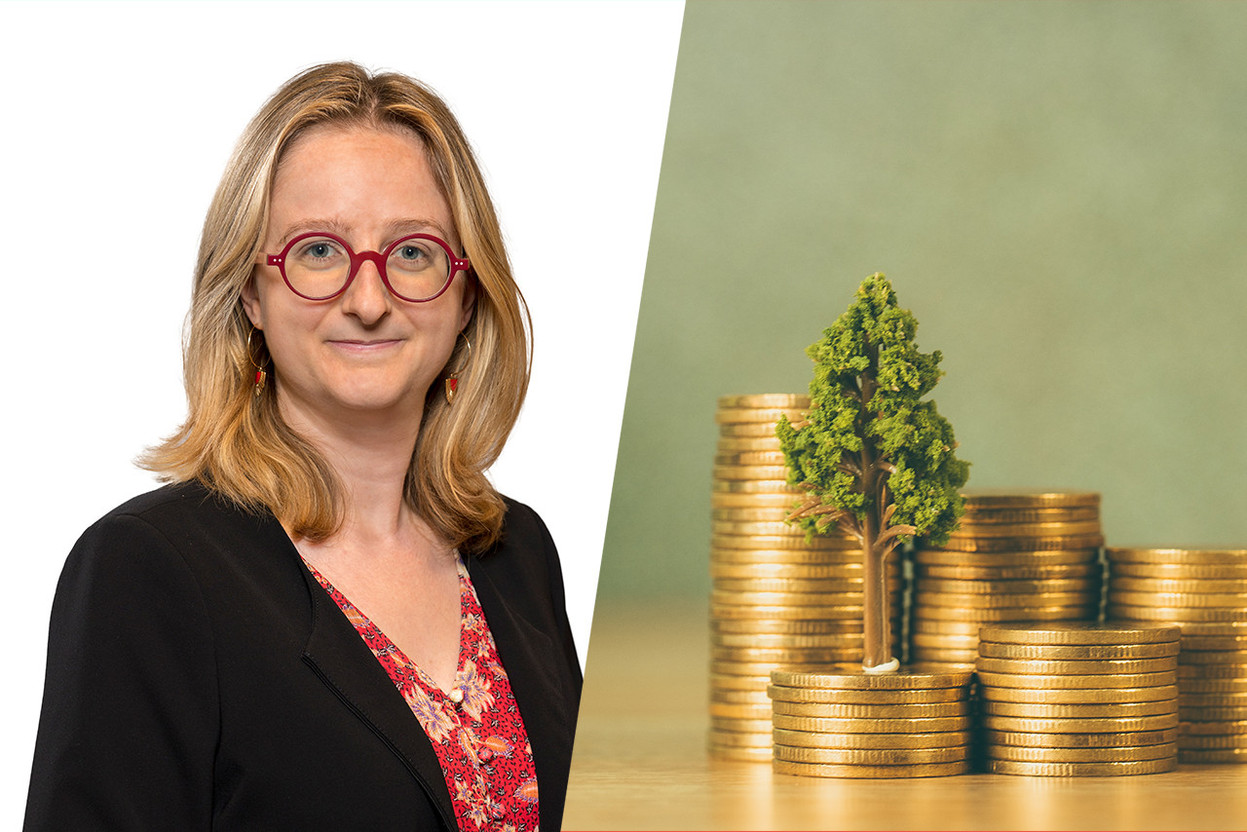 Elodie Gianferrara, investment funds associate at Linklaters in Luxembourg, will moderate a panel discussion focused on sustainable finance on Thursday 5 October 2023. Photos: Emmanuel Claude/Focalize (left); Shutterstock (right). Montage: Maison Moderne