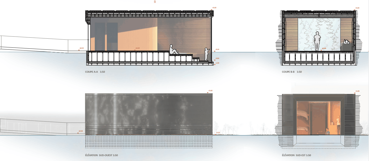 Projet de M3 architectes pour le pavillon à Dudelange. (Illustration: M3 architectes)