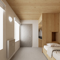 Peu de fioritures, juste l’essentiel pour un aménagement efficace. (Illustration: Anouck Pesch Architecte)