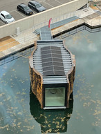Le Floater se trouve sur un des bassins qui jouxte le CNA à Dudelange. (Photo: M3 architectes -Gil Greis)