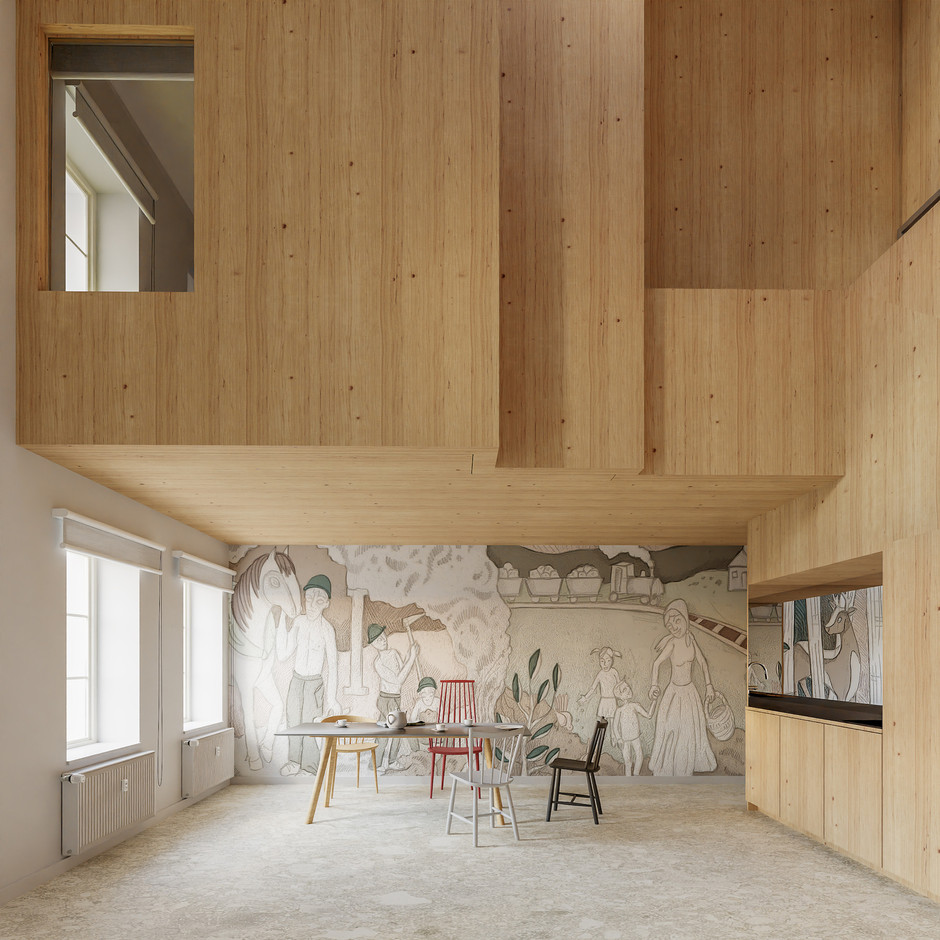 Anouck Pesch a invité la céramiste Léa Schroeder à intervenir dans le pavillon. (Illustration: Anouck Pesch Architecte)