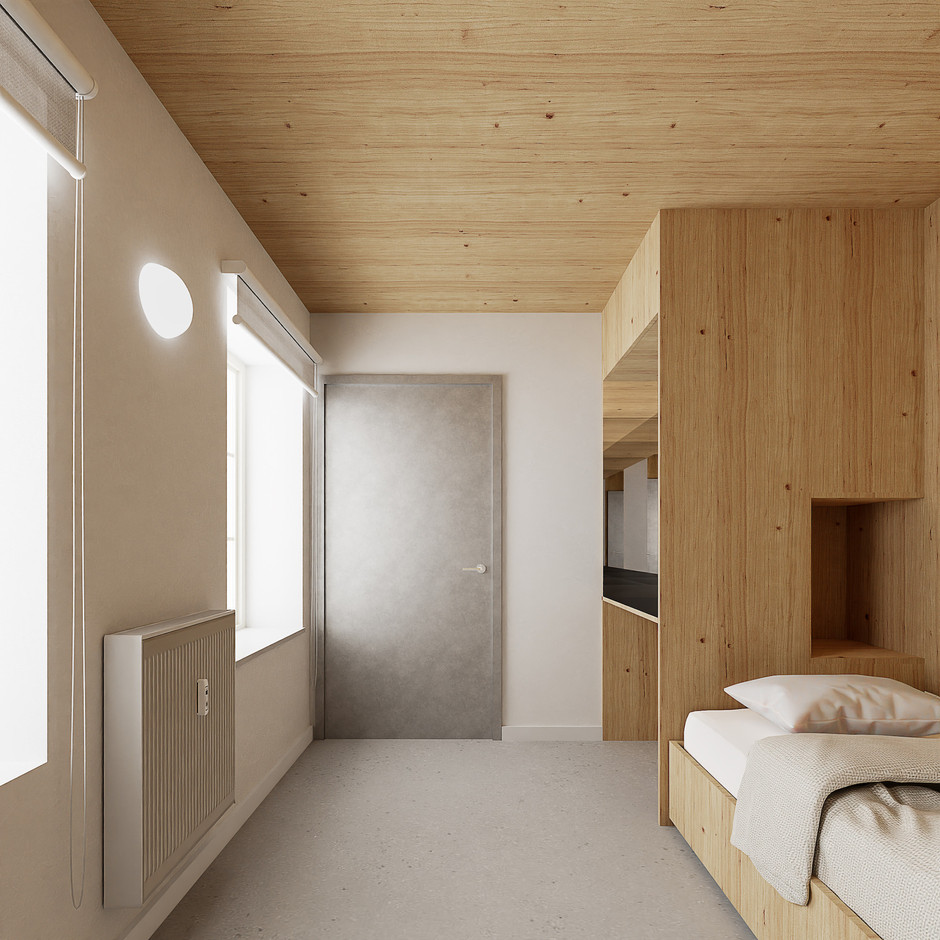 Peu de fioritures, juste l’essentiel pour un aménagement efficace. (Illustration: Anouck Pesch Architecte)