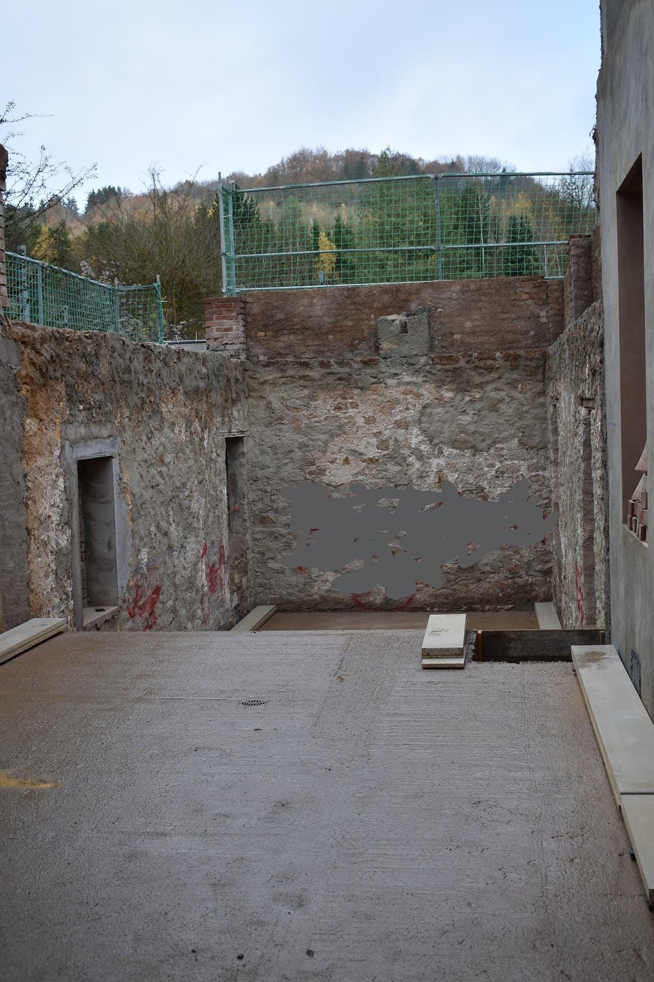  Vue de la maison vidée, pendant les travaux. (Photo: hsa)