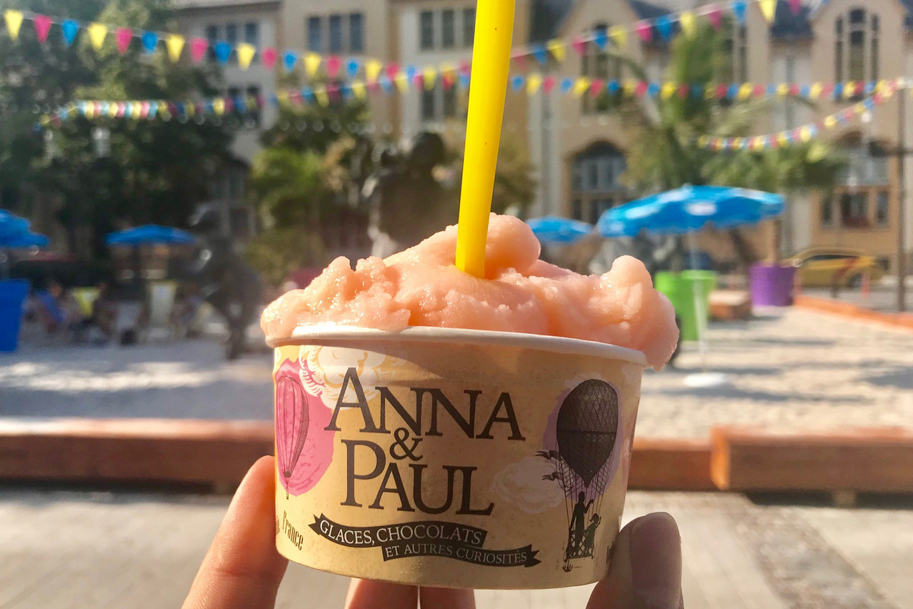Le sorbet Spritz est une des créations originales du glacier luxembourgeois Anna & Paul. (Photo: Maison Moderne)