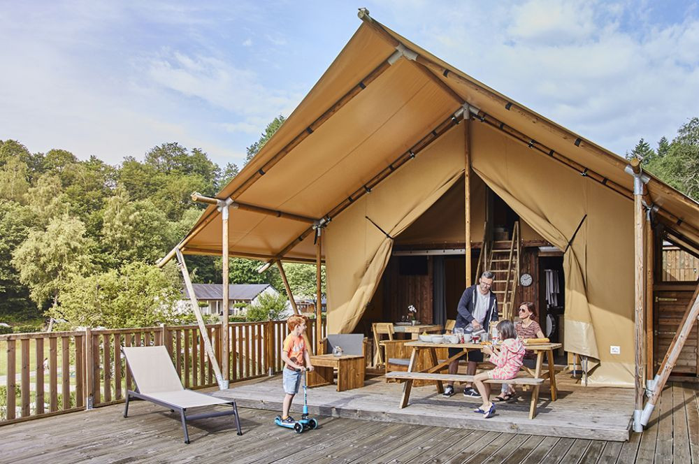 The Kaul campsite in Wiltz already has safari lodge style glamping accommodation. Photo: Camping Kaul
