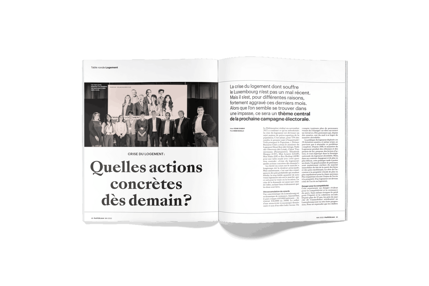 Table ronde Logement: Quelles actions concrètes dès demain? (Photo: Maison Moderne)