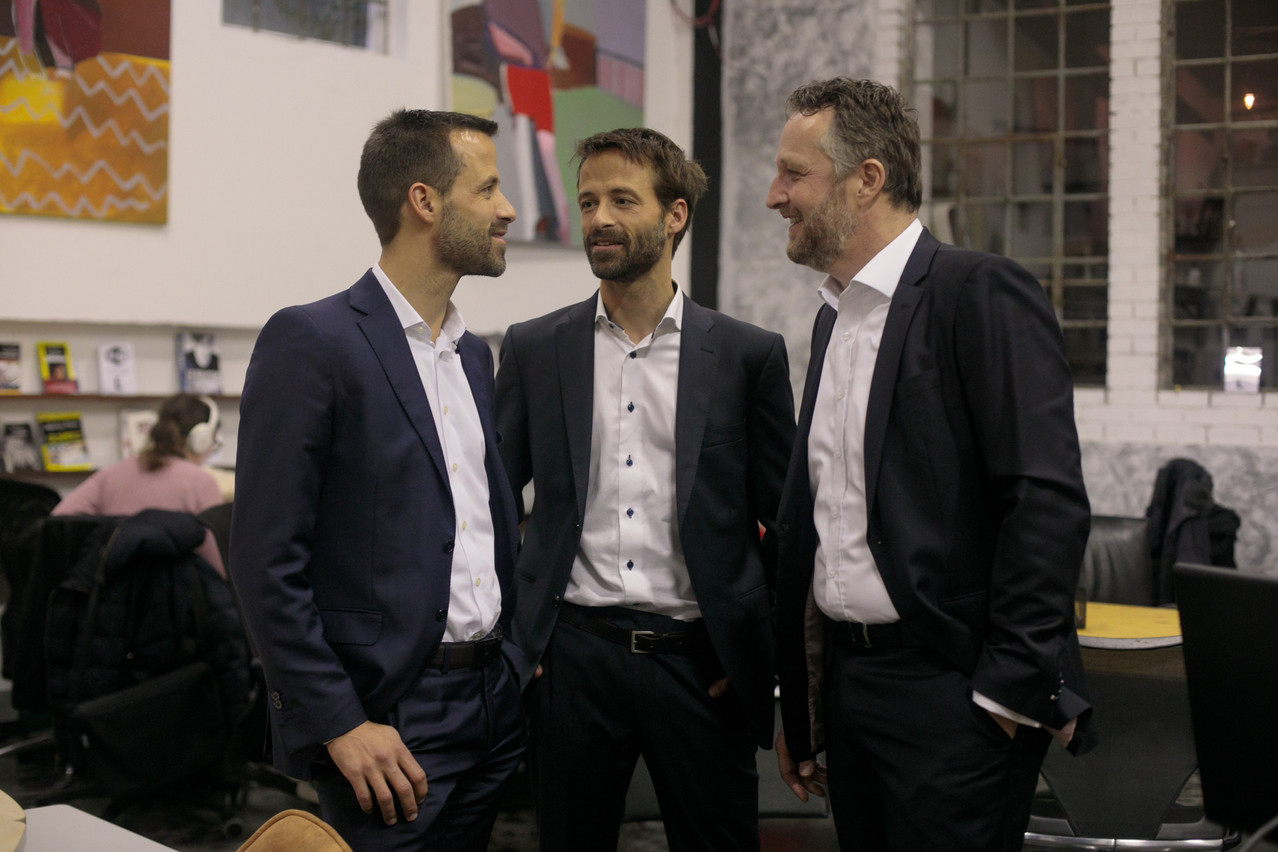 Georges Bock (right) joined Rob and Bert Boerman in the Governance.com venture in 2018. (Photo: Matic Zorman/archives Maison Moderne)