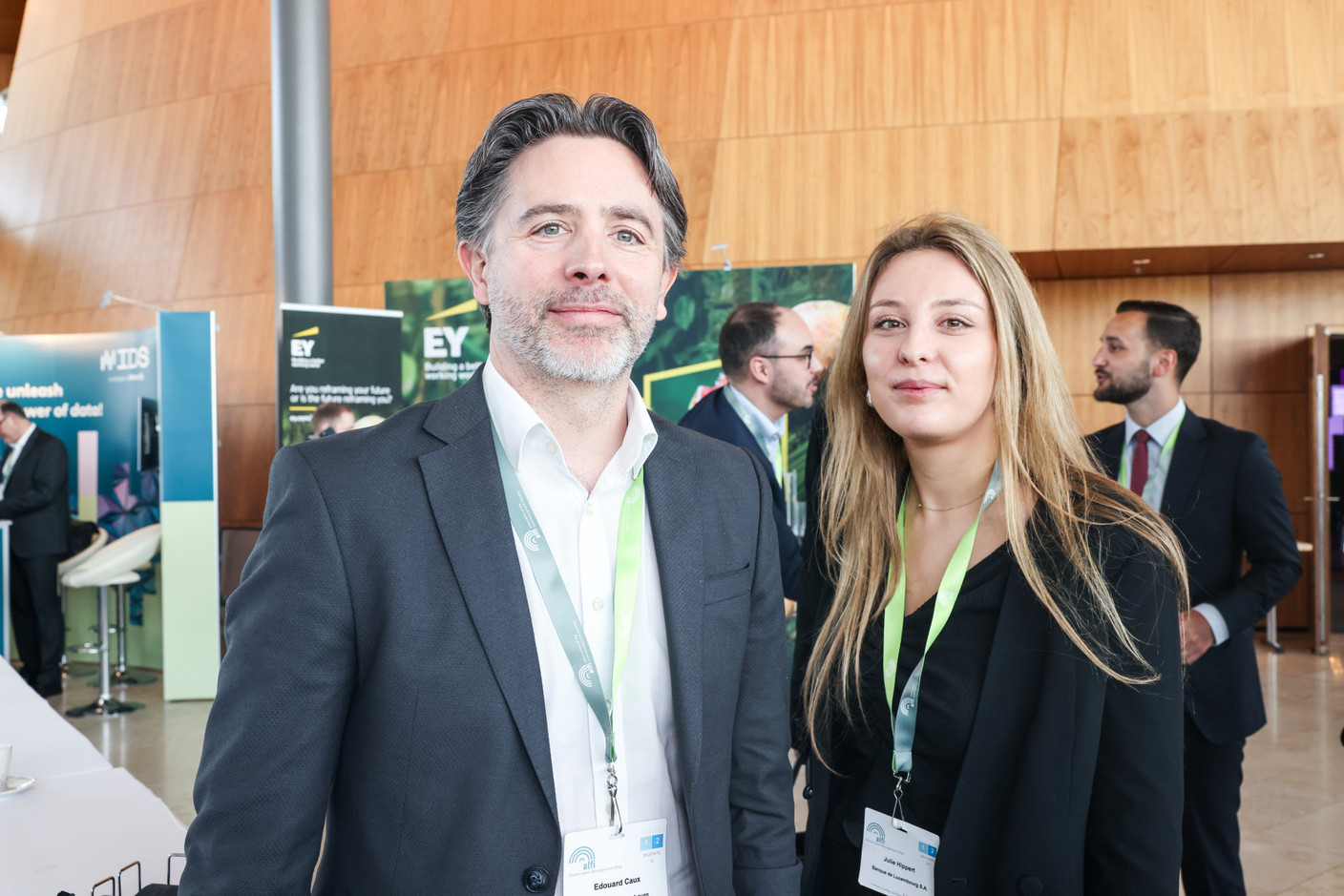 Edouard Caux, Banque de Luxembourg; Julie Hippert, Banque de Luxembourg. Photo: Eva Krins/Maison Moderne