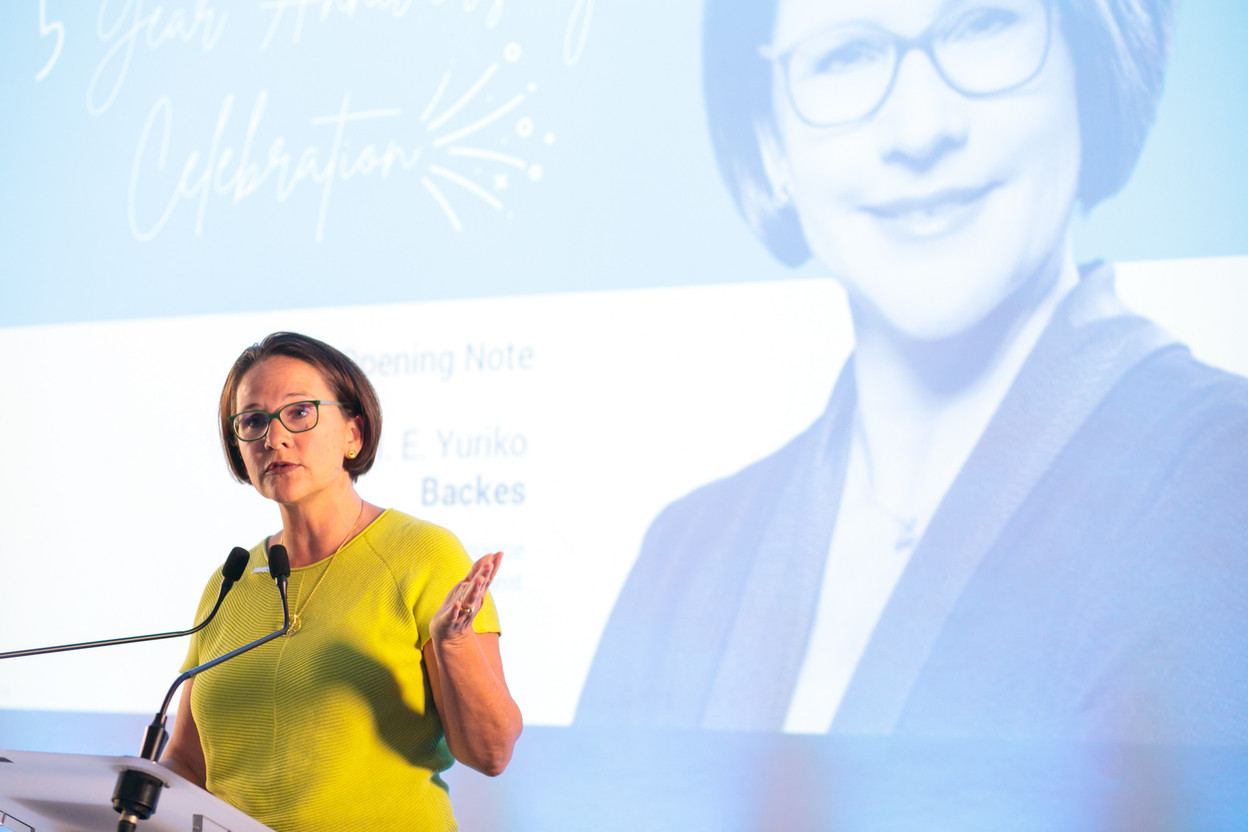 Yuriko Backes presented her bill on Luxembourg's new military and defence satellite, GovSat-2, on Wednesday. Let's bet that it will no longer carry "third-party" technologies like Luxeosys this summer. (Photo: Paperjam / Archives)