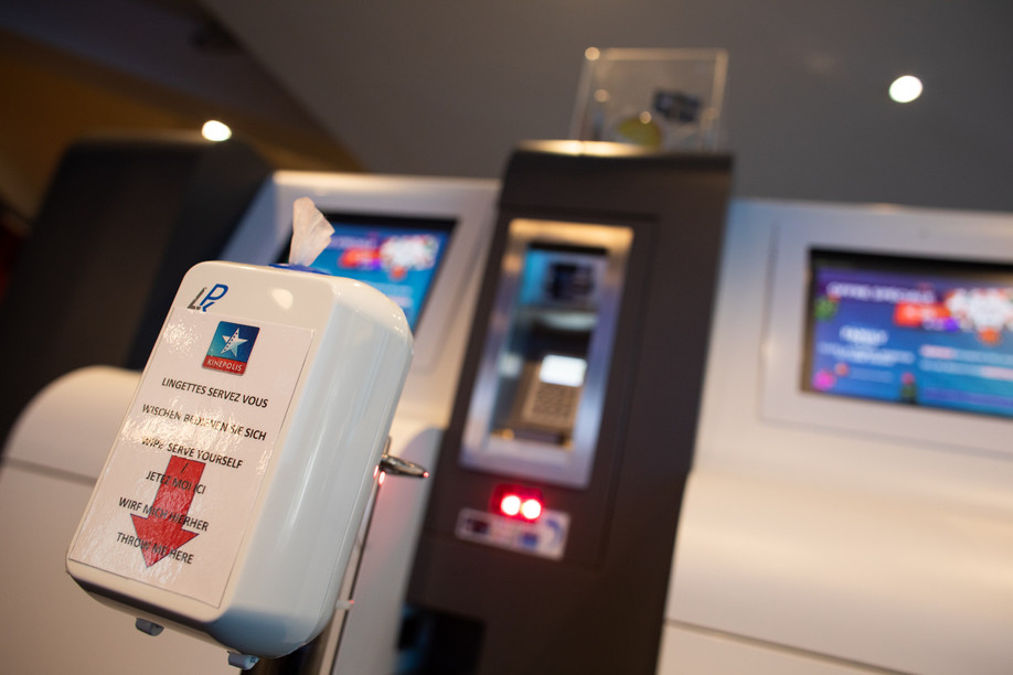 Although moviegoers spent more money compared to the first half of 2020, this was not the case in Luxembourg City, where drinks and sweets were still prohibited by health restrictions Photo: Matic Zorman / Maison Moderne