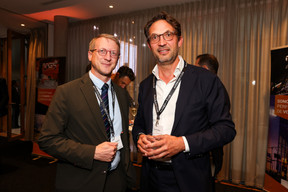 Thomas Lambert (Ambassade de Belgique) et Serge Hanssens (PwC). (Photos: Eva Krins/Maison Moderne)