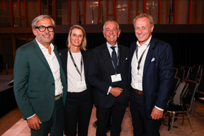Mike Koedinger (Maison Moderne), Beryl Bruck (Ministère de la Culture), Bob Kneip (Kneip Management) et Laurent Probst (PwC). (Photos: Eva Krins/Maison Moderne)