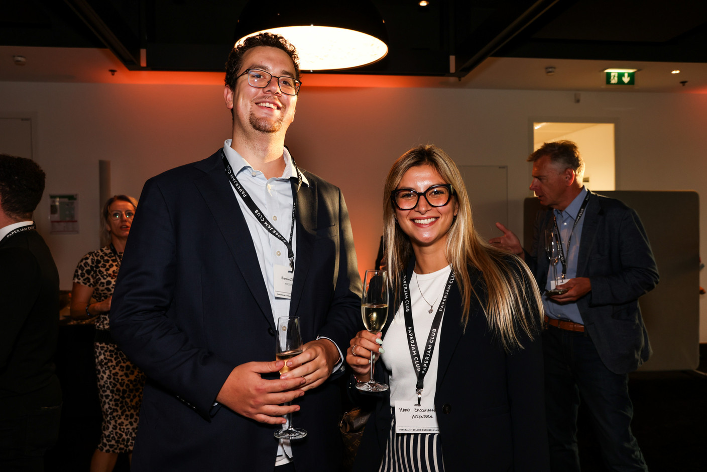 Brandon Ziliani et Mara Saccomanni (Accenture). (Photos: Eva Krins/Maison Moderne)