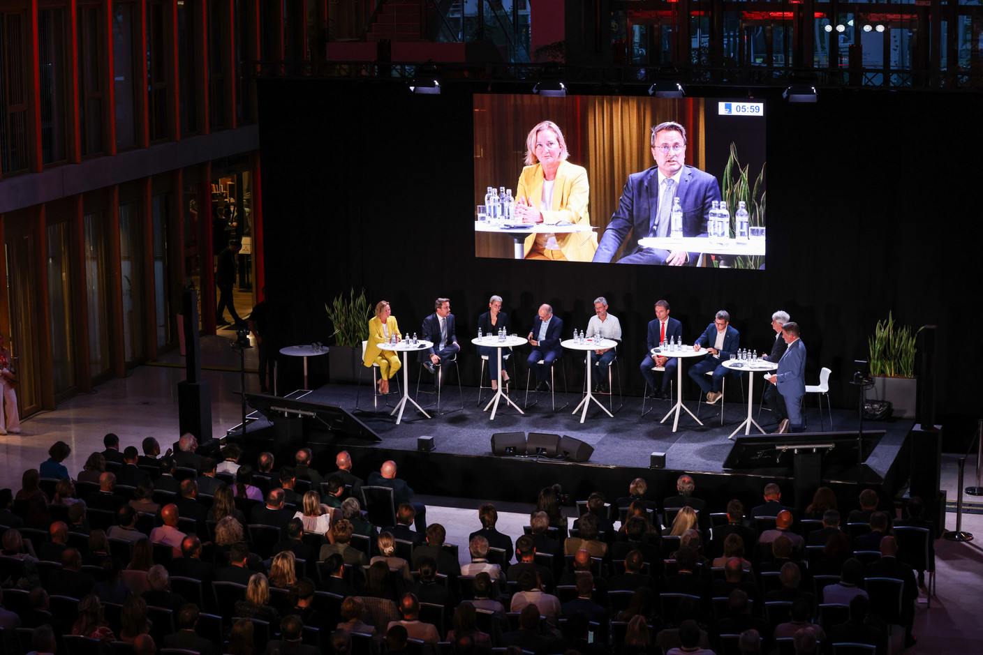 Le grand débat des candidats têtes de liste - 19.09.2023. (Photos: Eva Krins/Maison Moderne)