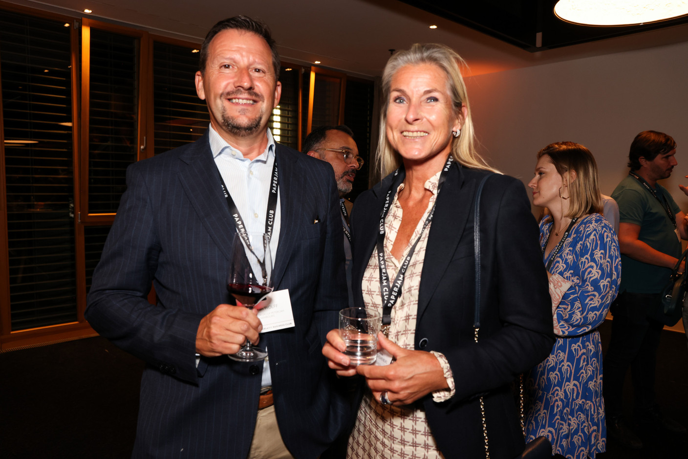 Romain Wolff (Banque Degroof Petercam) et Simône van  Schouwenburg (Spuerkeess). (Photos: Eva Krins/Maison Moderne)