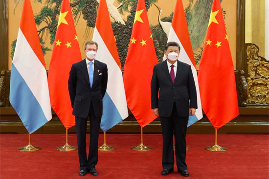 Le Luxembourg et la Chine ont réitéré leur volonté de développer encore leur collaboration. (Photo: Xinhua/Ding Lin)