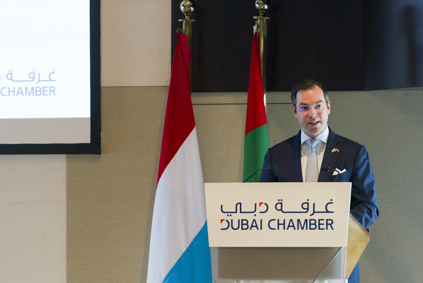 «Le discours donné à la Chambre de commerce et d’industrie de Dubaï était par exemple très positif», note encore René Grosbusch. (Photo: © SIP / Jean-Christophe Verhaegen, tous droits réservés)