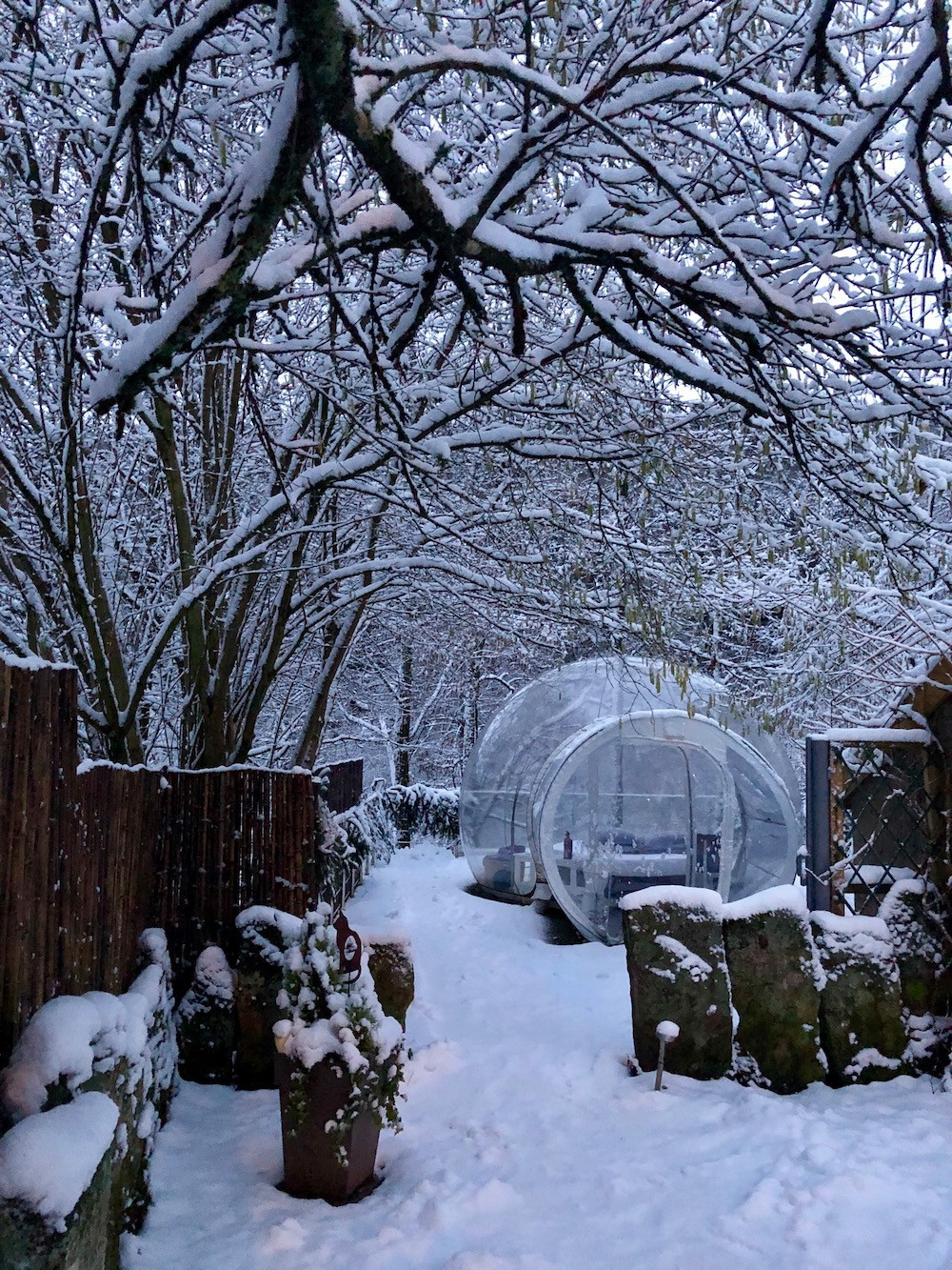 La «bulle» en hiver. (Photo: La Grange d’Hélène)