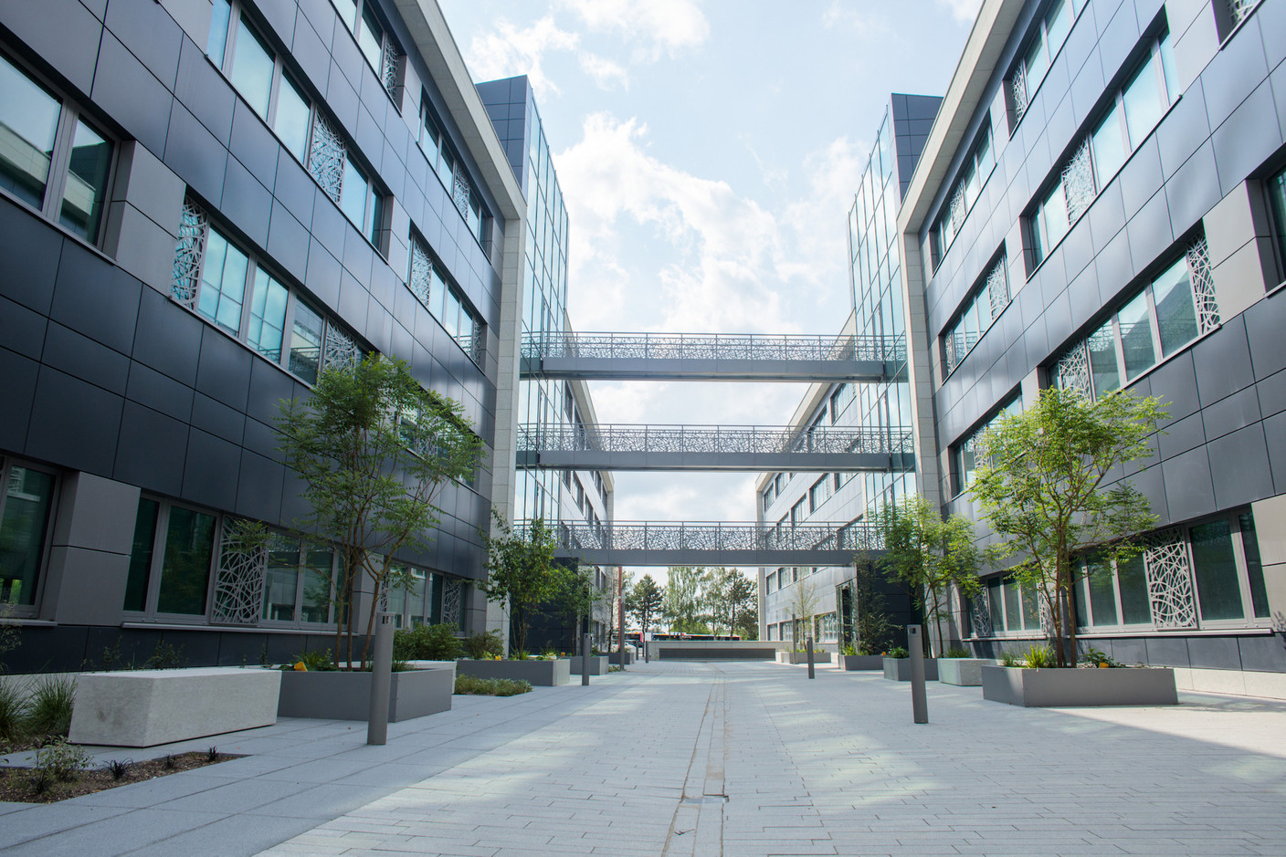 6.000 m2 d’espaces de bureaux pourront accueillir jusqu’à 400 salariés à terme, rue de Bitbourg. (Photo: Matic Zorman)