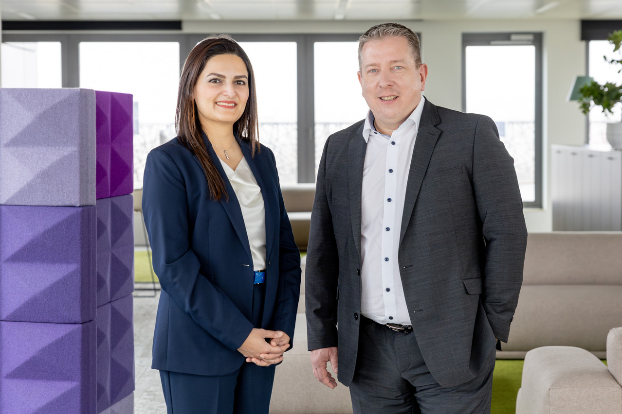 Sabika Ishaq, Chief Information Security Officer (CISO), and Christophe Schiffner, CIO and Partner, Technology at Grant Thornton Luxembourg. (Photo: Grant Thornton Luxembourg)