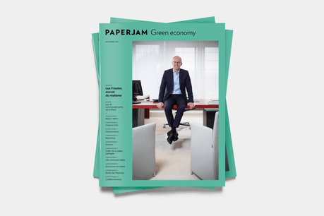Le supplément Green economy, avec Luc Frieden en couverture, accompagne le magazine Paperjam de novembre. (Photo: Maison Moderne)