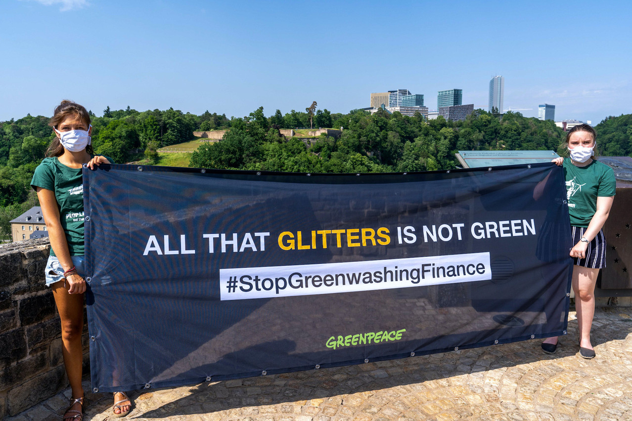 Les militants de Greenpeace gardent Luxembourg dans leur collimateur. (Photo: Greenpeace)