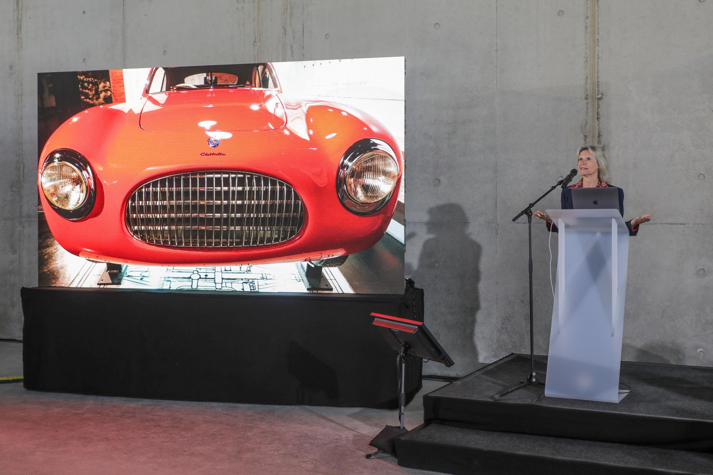 Mariella Mengozzi, directrice du Mauto, le musée international de Turin dédié à l’automobile. (Photo: Luc Deflorenne)